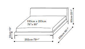 Alison King Bed 202 x 203cm