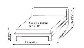 Brooks Queen Bed 163 x 235cm