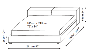 Living California King Bed 211 x 252cm